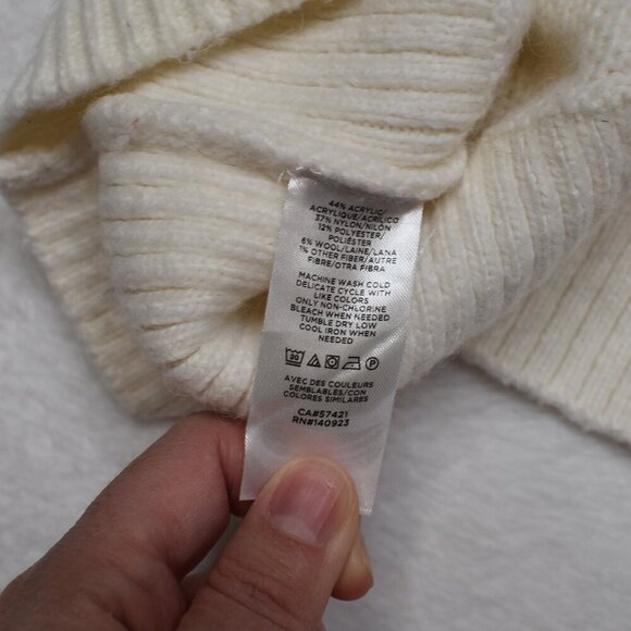 Ann Taylor Loft Fair Isle Sweater Sz S Crew Neck Wool Blend Nordic Holiday Ski - Picture 11 of 13